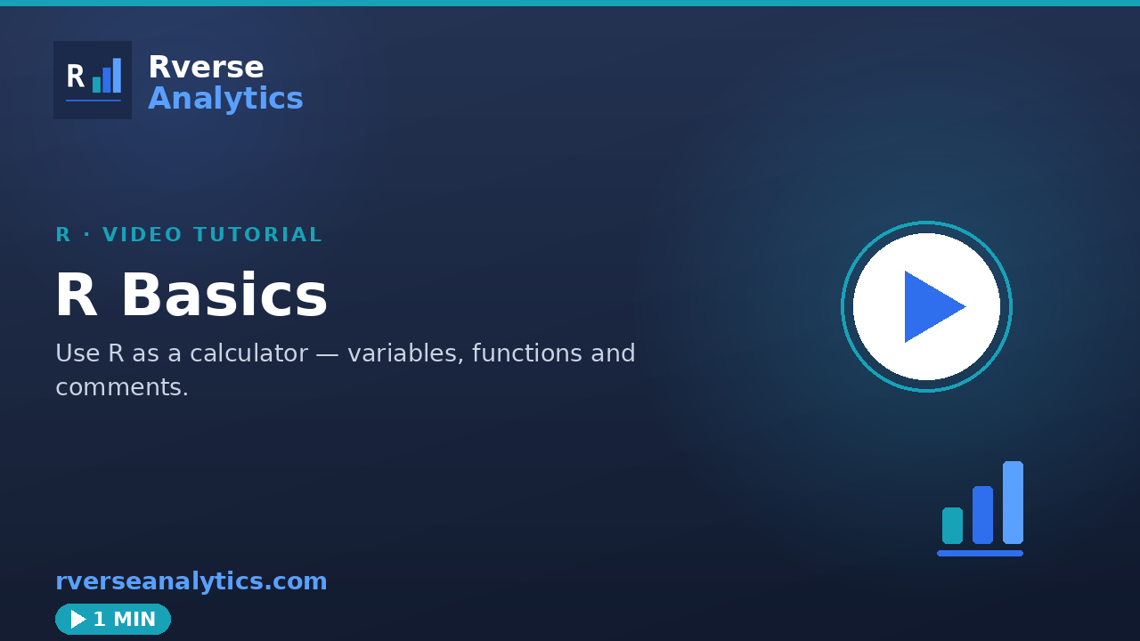 R Basics video tutorial